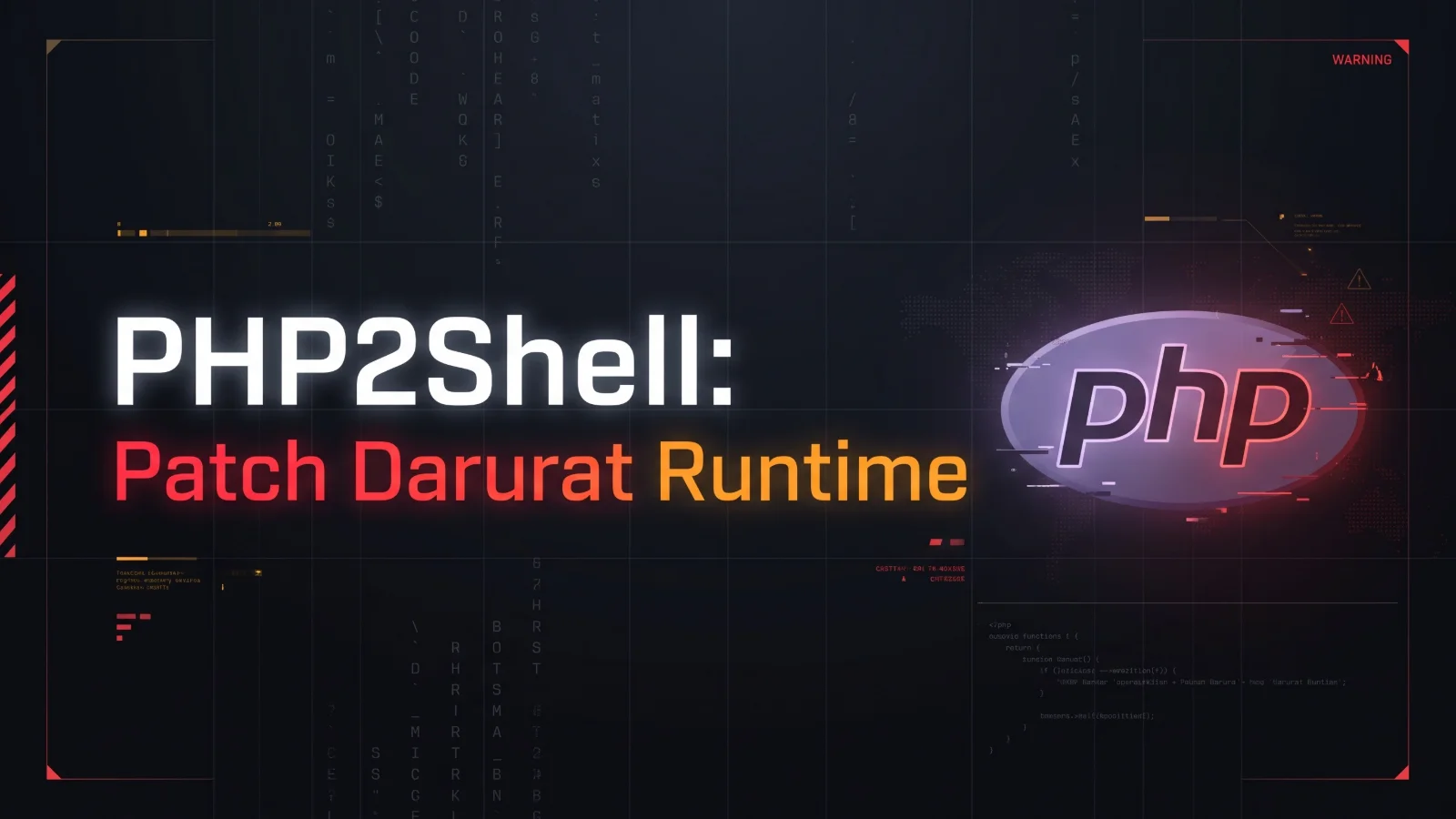Analisis Kerentanan Kritis PHP2Shell dan Panduan Patch Darurat Runtime Server